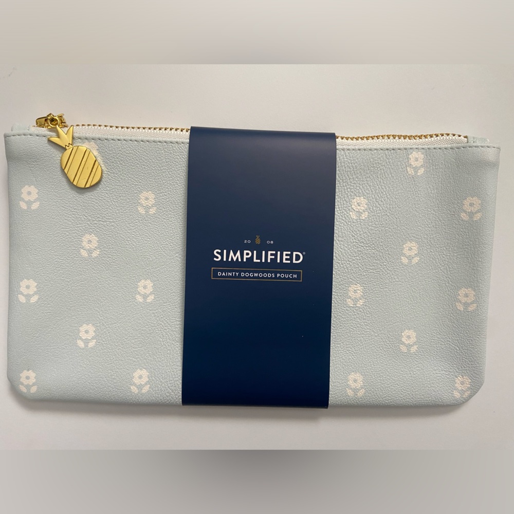 Emily Ley Simplified Pouch Dogwood Pattern NWT! Planner Acessory